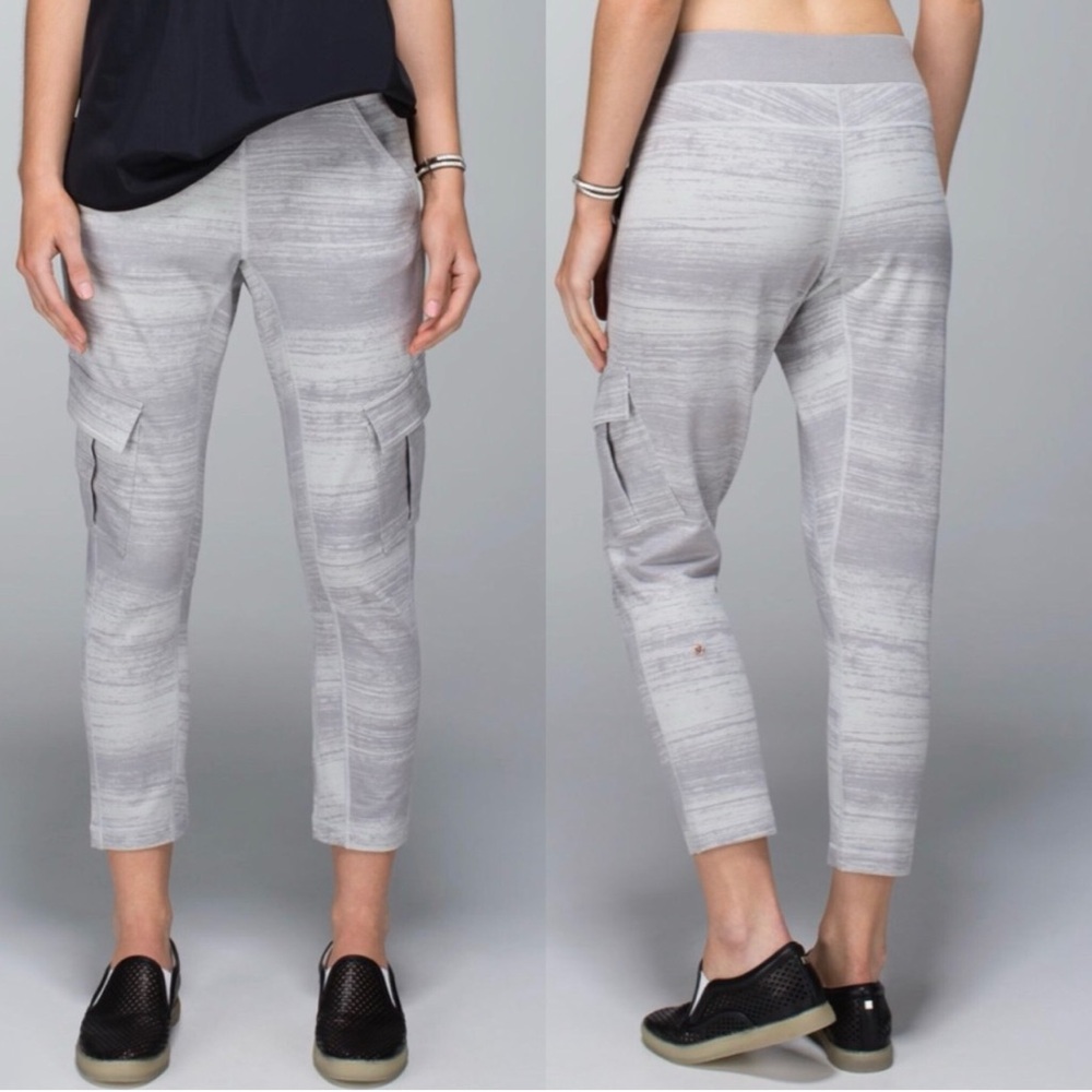 Lululemon Carry and Go Pant II - Grey Stripe Size 4